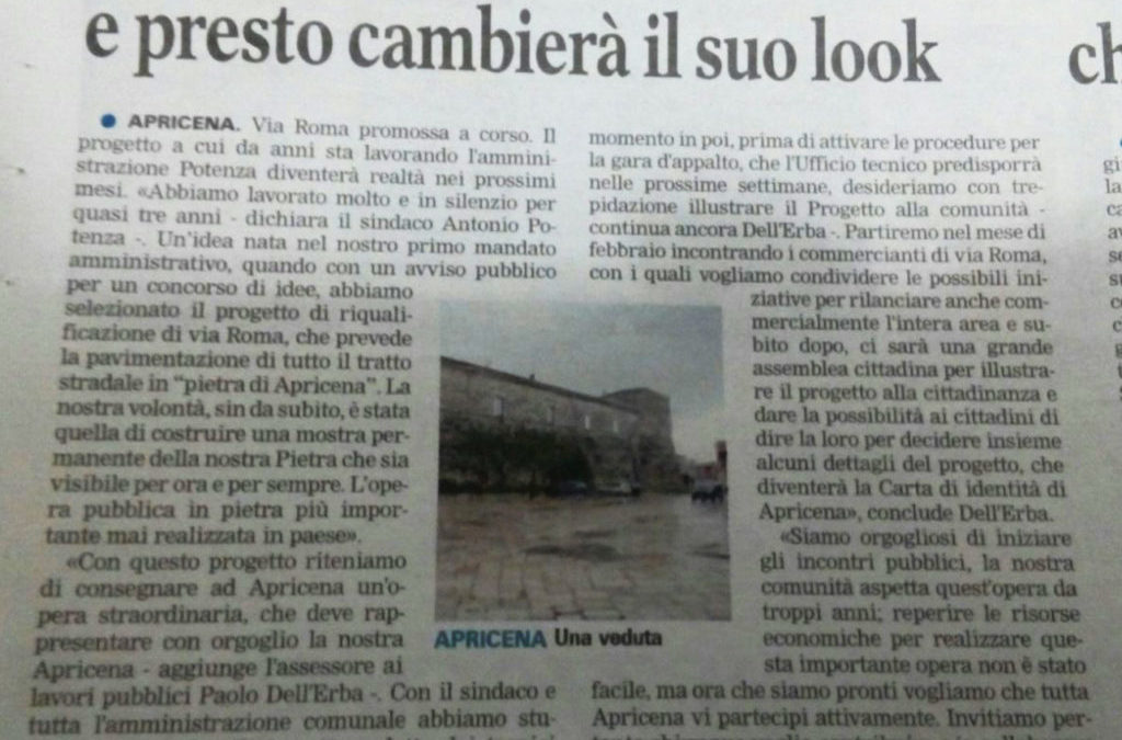 Via Roma promoted course and soon will change its look